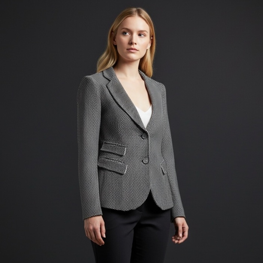 Armani Collezioni Blazer size 6 black and white